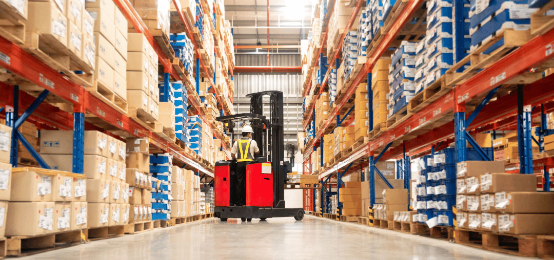 Commerical Warehouse with Forklift Driver